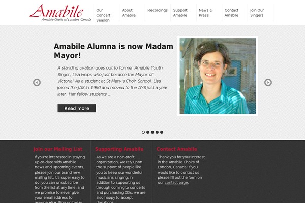 amabile theme websites examples