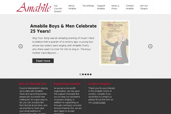amabile.com site used Amabile