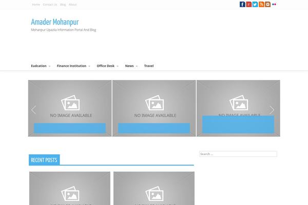 amadermohanpur.com site used Verge