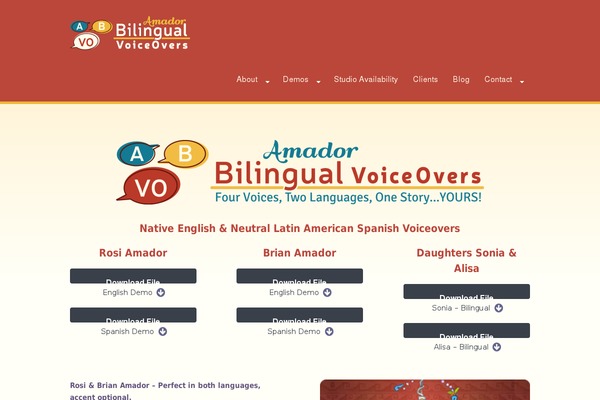amadorbilingualvoiceovers.com site used Vaw