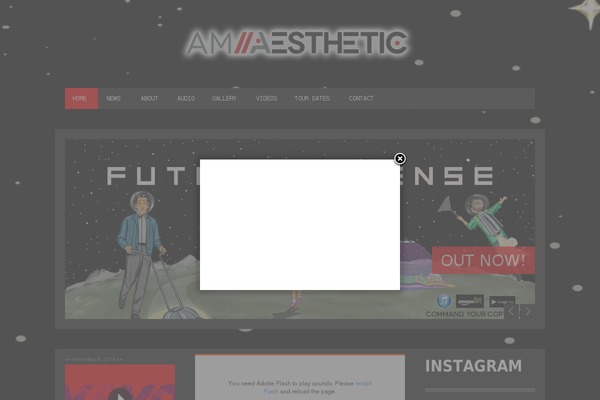 amaesthetic.com site used Soundboard