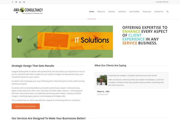 WordPress website example screenshot