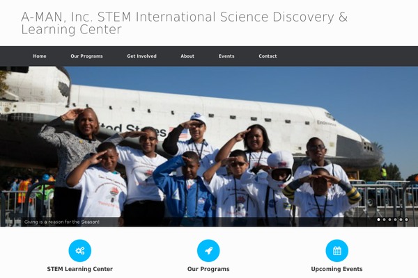 Vantage theme site design template sample