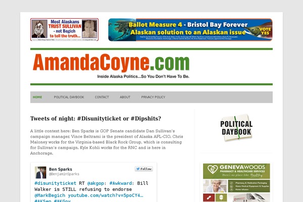 amandacoyne.com site used Twentytwelve-child