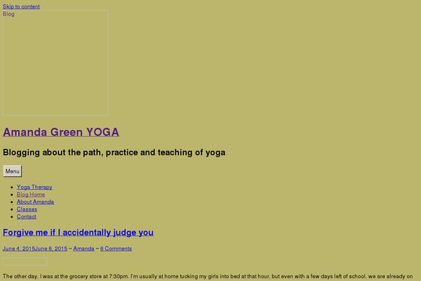 amandagreenyoga.com site used Amandagreenyoga