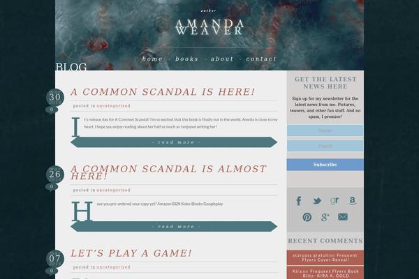 Amanda theme site design template sample