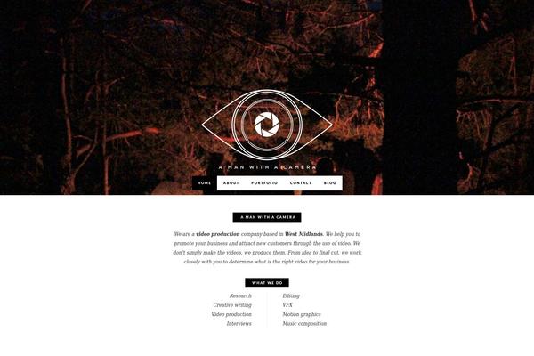 camera theme websites examples