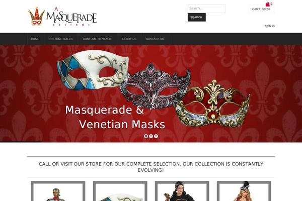 amasquerade.com site used Storefront-pro