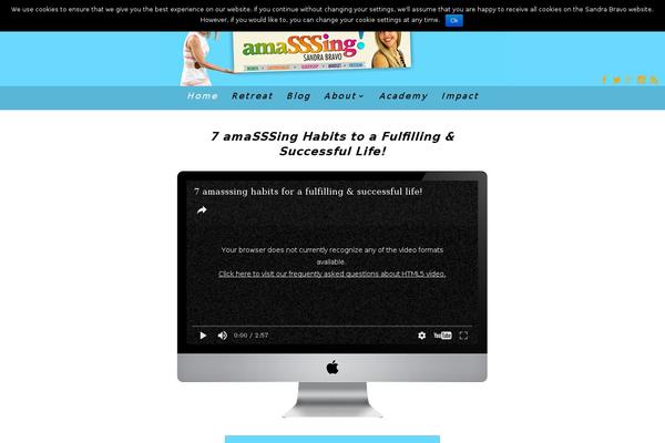 amasssing.com site used Divi