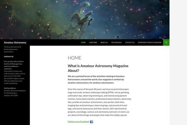Twenty Fourteen theme site design template sample