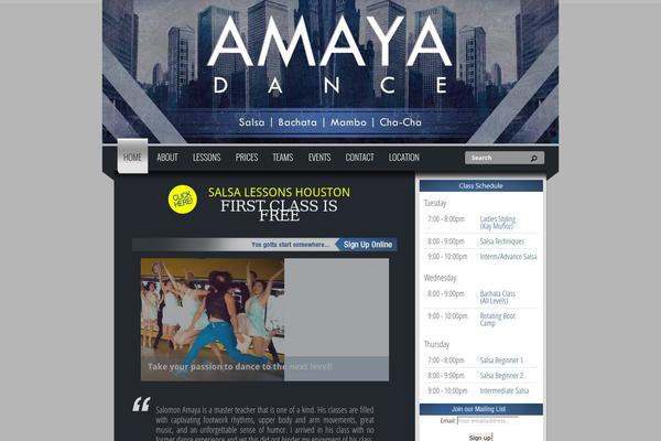 amayadance.com site used Amaya