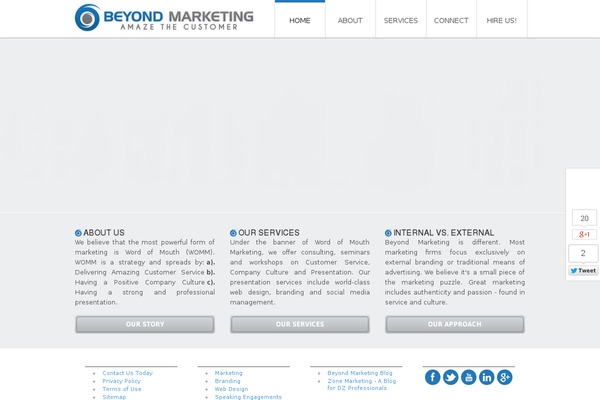 amazethecustomer.com site used Beyondmarketing