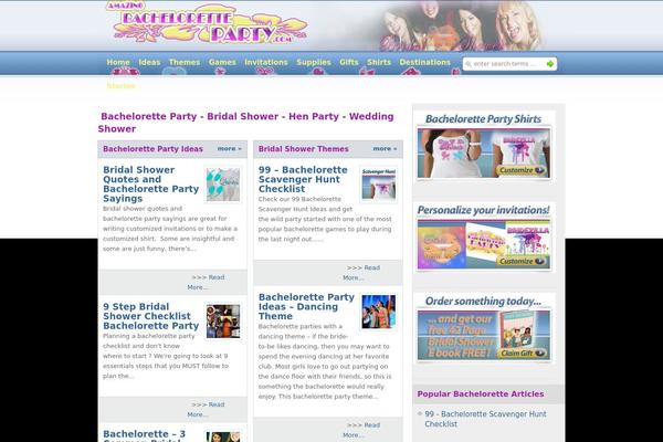 amazingbacheloretteparty.com site used Wp-genious