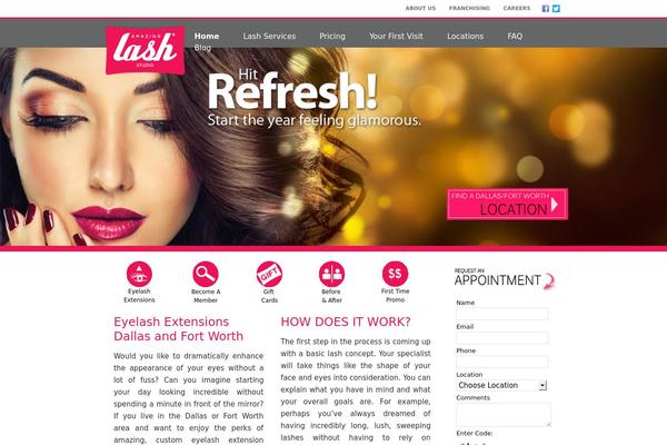 amazinglashstudiodallas.com site used Lashstudio