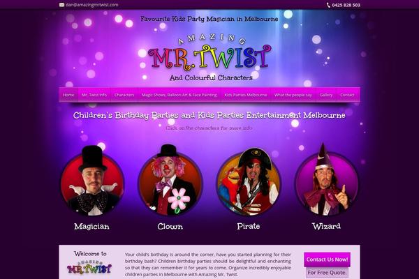 amazingmrtwist.com site used Twist