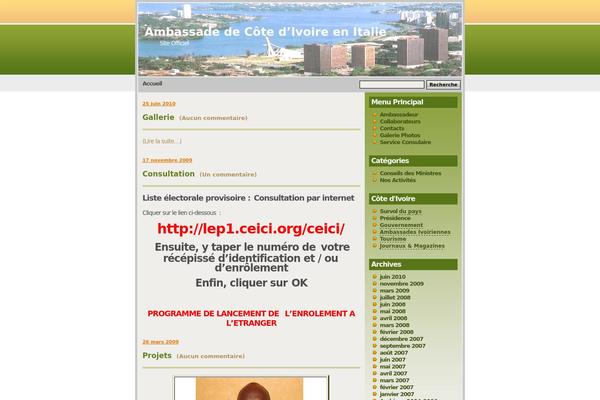 ambaci-rome.org site used Green-field-10