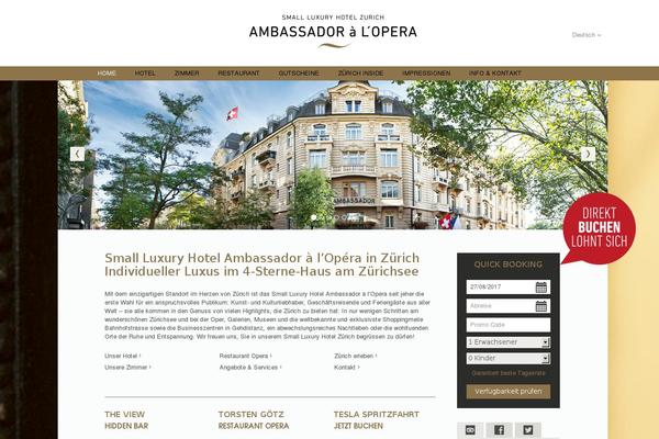 Ambassador theme site design template sample