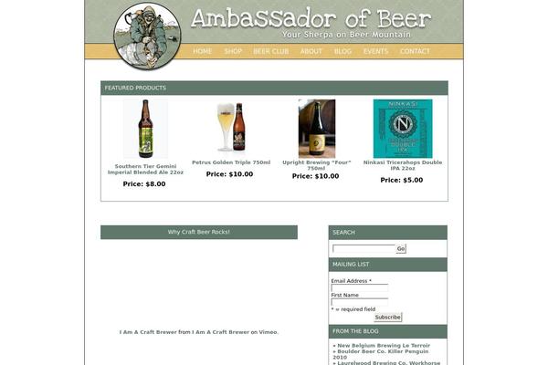 ambassadorofbeer.com site used Aob-theme
