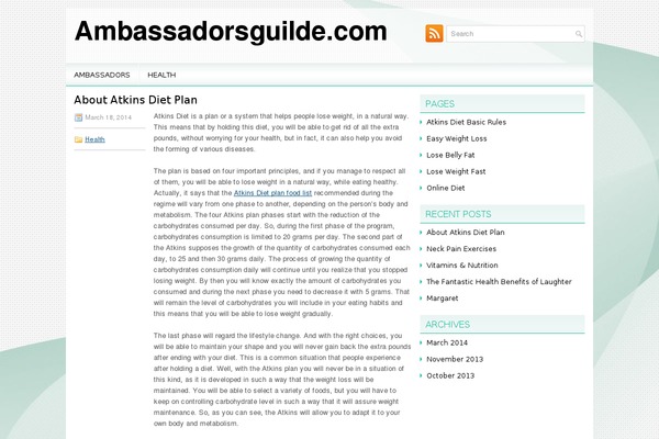 WordPress website example screenshot