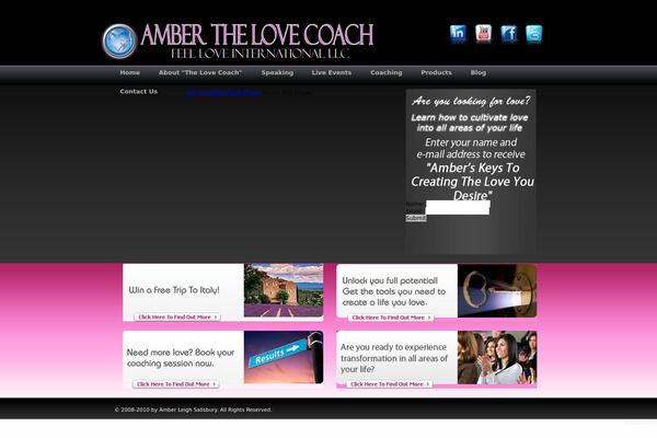 amberthelovecoach.com site used Default