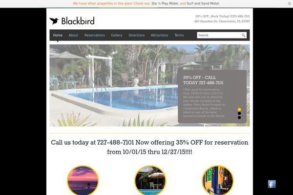 Blackbird theme site design template sample