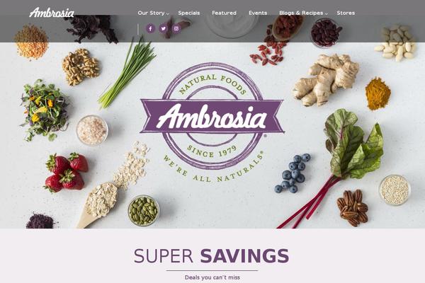 ambrosia.ca site used Kata