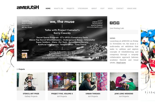 ambush WordPress theme, websites list used ambush theme ambush theme websites examples