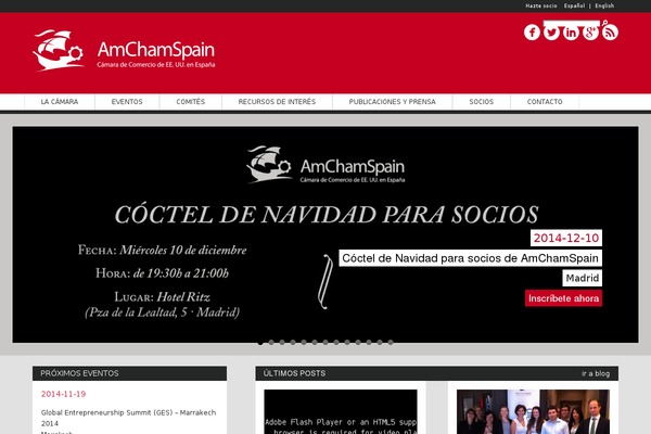 amchamspain.com site used Amchamtheme