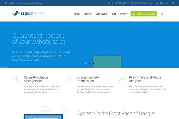 SEOWP theme site design template sample