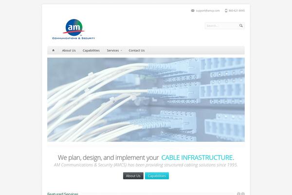 Aqua theme site design template sample