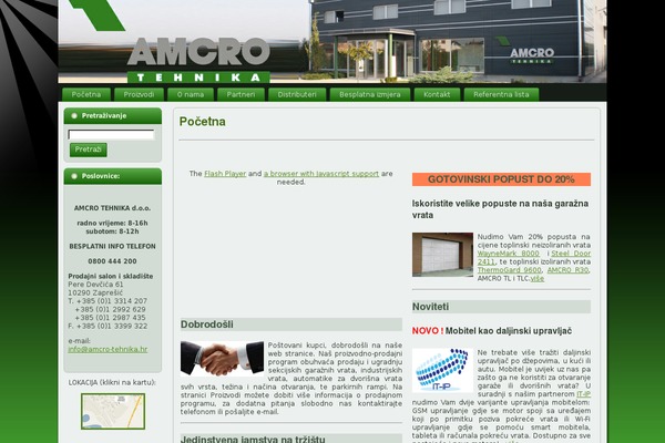 amcro-tehnika.hr site used Amcromod