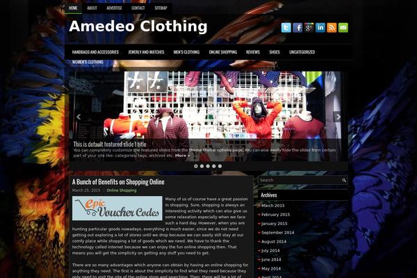 amedeoclothing.com site used Apparelstore