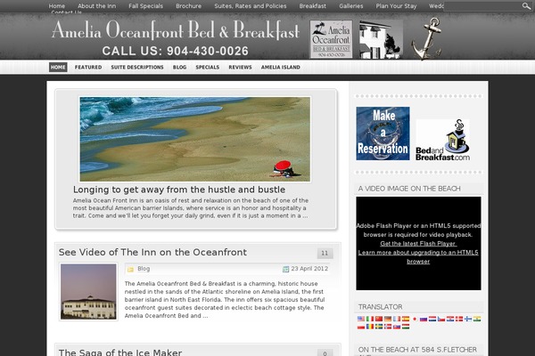 ameliaoceanfrontbb.com site used Zionn