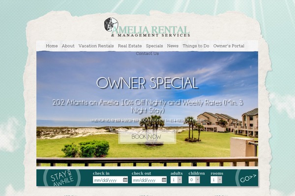 ameliarentals.com site used Amelia-rentals