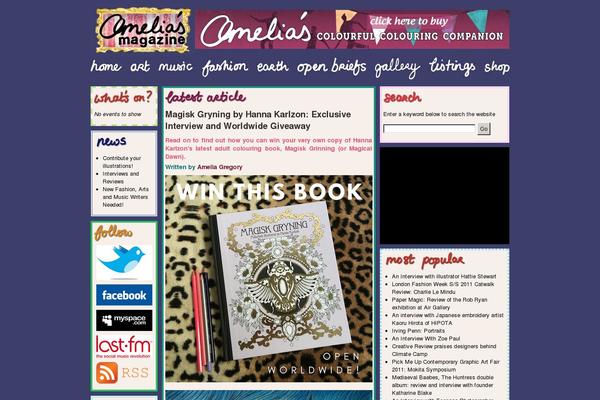 ameliasmagazine.com site used Amelias