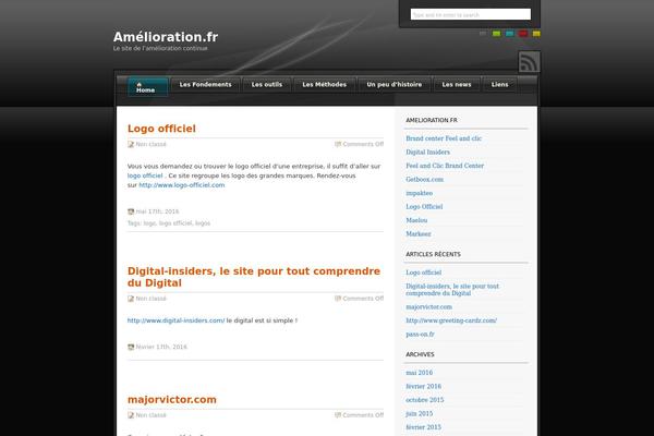 amelioration.fr site used Glassy Evolution