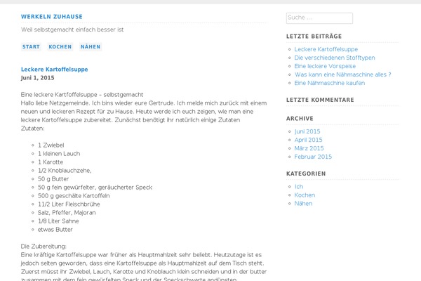 WordPress website example screenshot