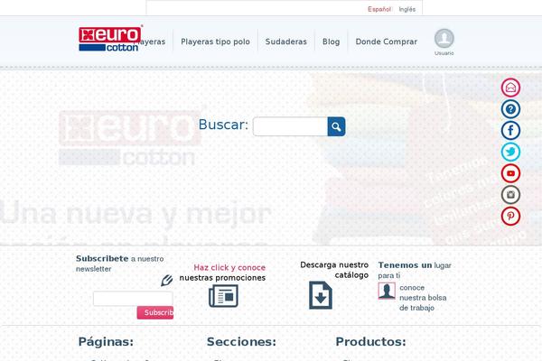 americancotton.com.mx site used Eurocotton