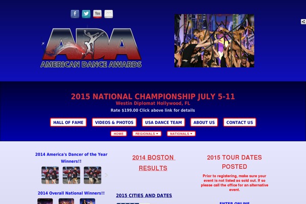 americandanceawards.com site used Breezi