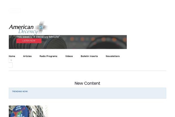 americandecency.org site used Americandecency-wordpress