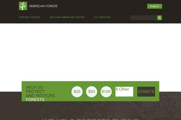 americanforests.org site used Af-website
