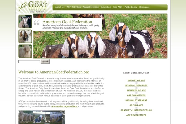 americangoatfederation.org site used Agf