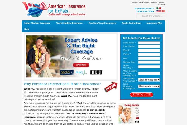 americaninsuranceforexpats.com site used Aie