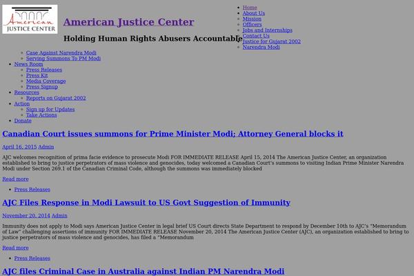 americanjusticecenter.org site used Dynamic News Lite