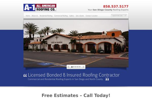 americanroofco.com site used Custom-theme-for-a-1-all-american-roofing-co