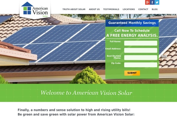 americanvisionsolar.com site used Avs