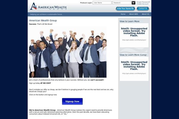 americanwealthonline.com site used Americanwealth