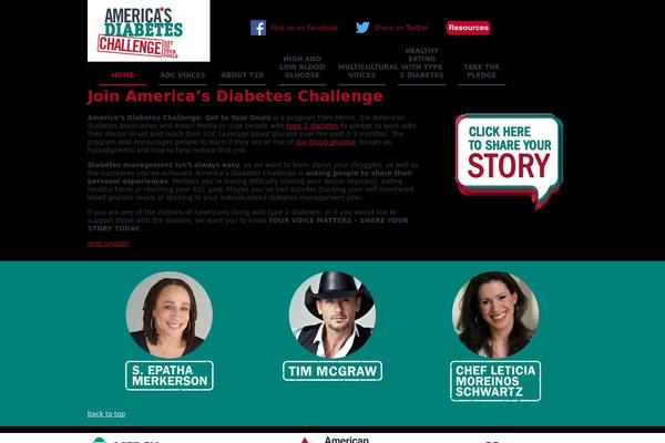 americasdiabeteschallenge.com site used Diabetes