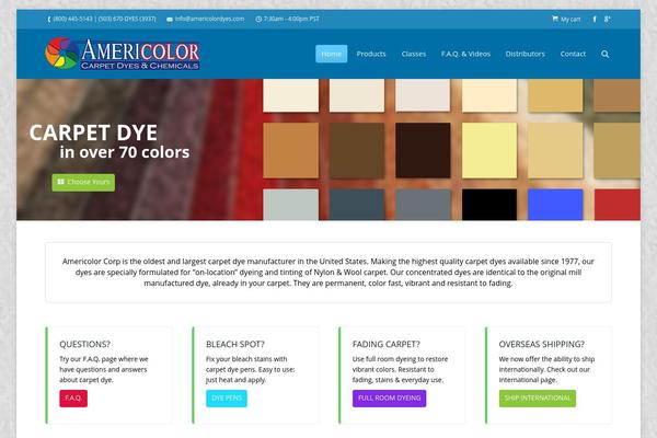 The7 theme site design template sample