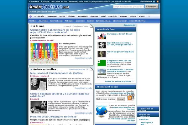 ameriquebec.net site used Ameriquebec-nouvelles